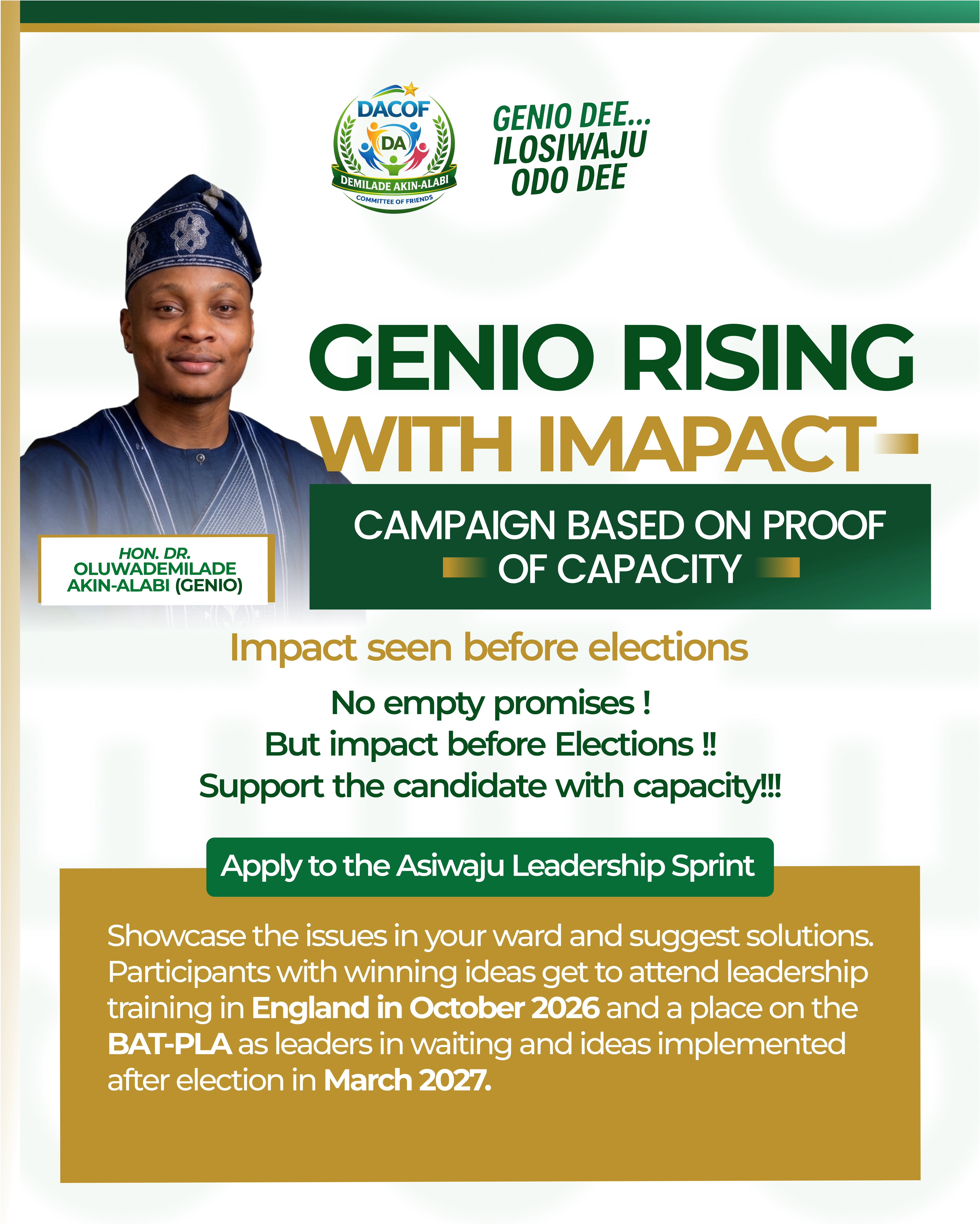 Asiwaju Leadership Sprint — Apply Now