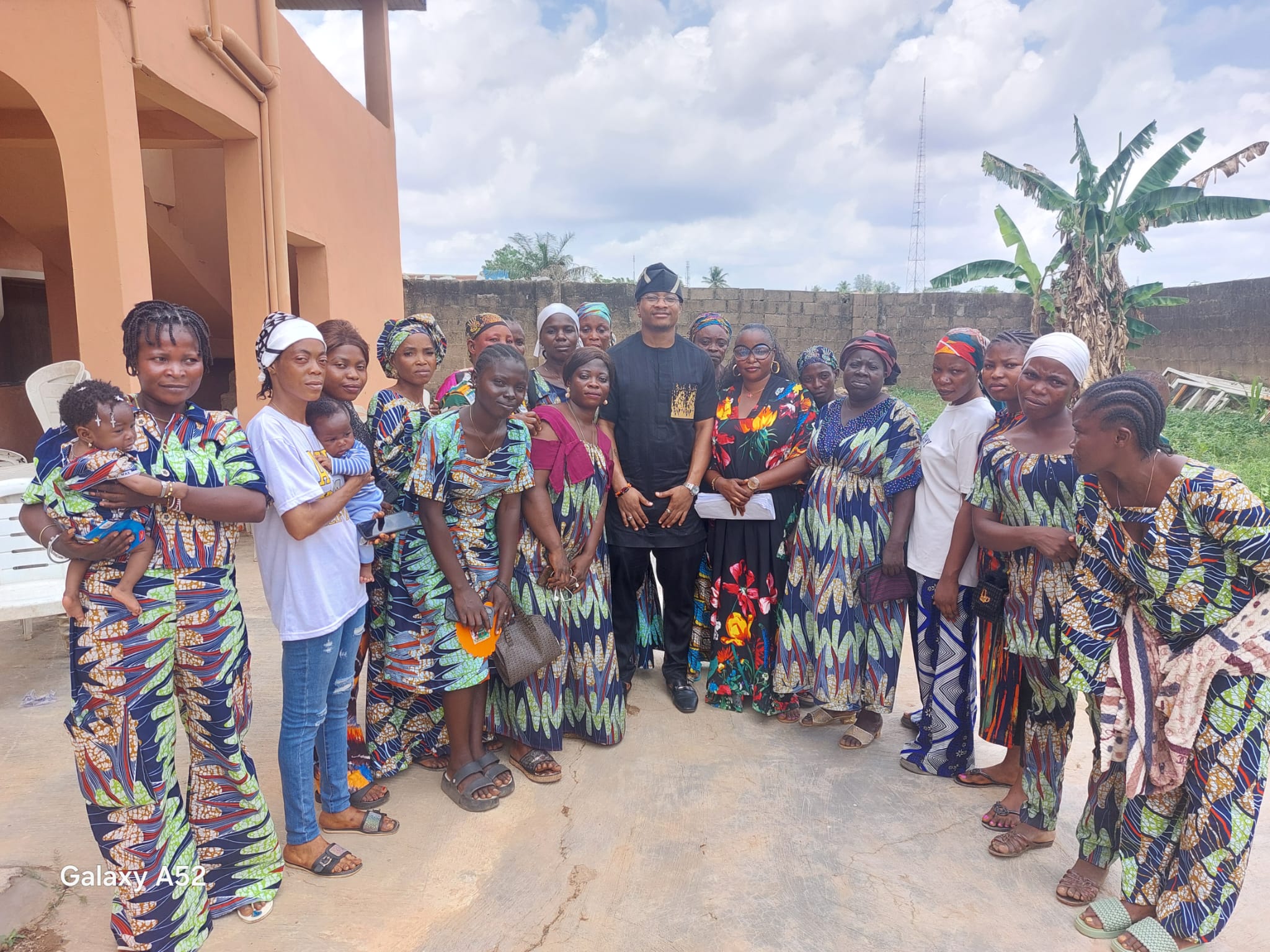 Genio with members of the constituency
